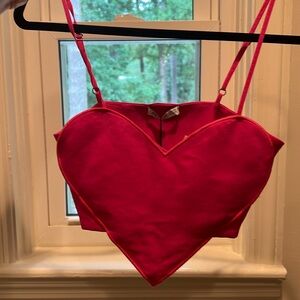 Zara heart cropped top